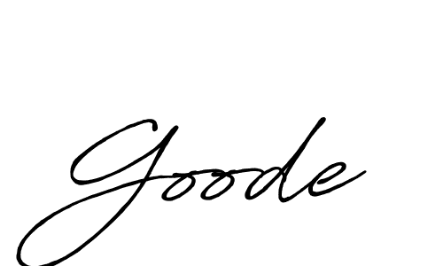 Also we have Goode name is the best signature style. Create professional handwritten signature collection using Antro_Vectra_Bolder autograph style. Goode signature style 7 images and pictures png