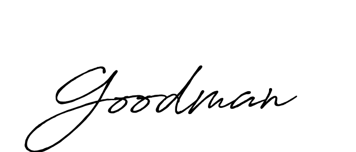 Also we have Goodman name is the best signature style. Create professional handwritten signature collection using Antro_Vectra_Bolder autograph style. Goodman signature style 7 images and pictures png