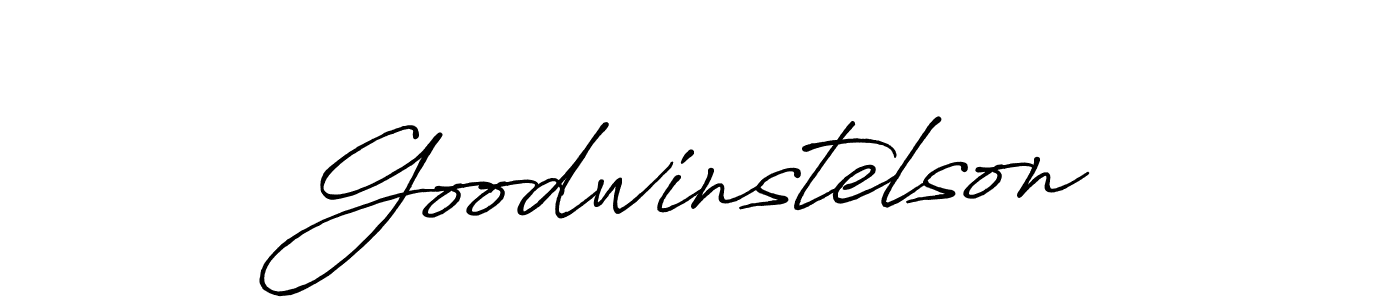 The best way (Antro_Vectra_Bolder) to make a short signature is to pick only two or three words in your name. The name Goodwinstelson include a total of six letters. For converting this name. Goodwinstelson signature style 7 images and pictures png