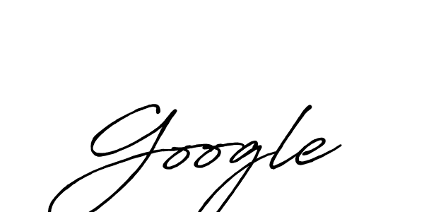 Make a beautiful signature design for name Google. With this signature (Antro_Vectra_Bolder) style, you can create a handwritten signature for free. Google signature style 7 images and pictures png