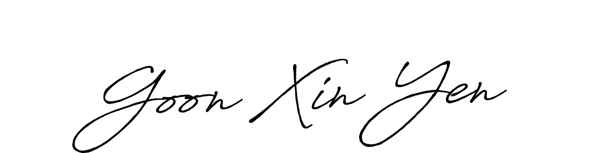 Also You can easily find your signature by using the search form. We will create Goon Xin Yen name handwritten signature images for you free of cost using Antro_Vectra_Bolder sign style. Goon Xin Yen signature style 7 images and pictures png