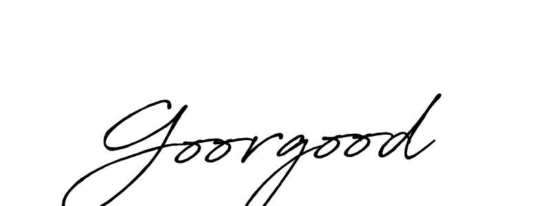Use a signature maker to create a handwritten signature online. With this signature software, you can design (Antro_Vectra_Bolder) your own signature for name Goorgood. Goorgood signature style 7 images and pictures png