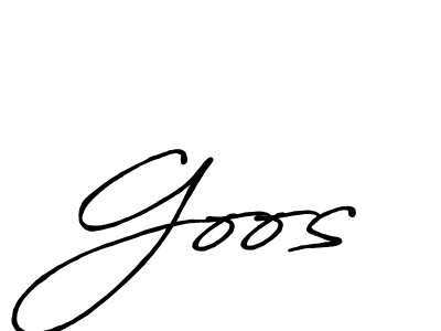 Also we have Goos name is the best signature style. Create professional handwritten signature collection using Antro_Vectra_Bolder autograph style. Goos signature style 7 images and pictures png