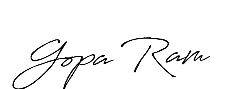 It looks lik you need a new signature style for name Gopa Ram. Design unique handwritten (Antro_Vectra_Bolder) signature with our free signature maker in just a few clicks. Gopa Ram signature style 7 images and pictures png