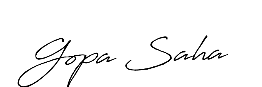 Once you've used our free online signature maker to create your best signature Antro_Vectra_Bolder style, it's time to enjoy all of the benefits that Gopa Saha name signing documents. Gopa Saha signature style 7 images and pictures png