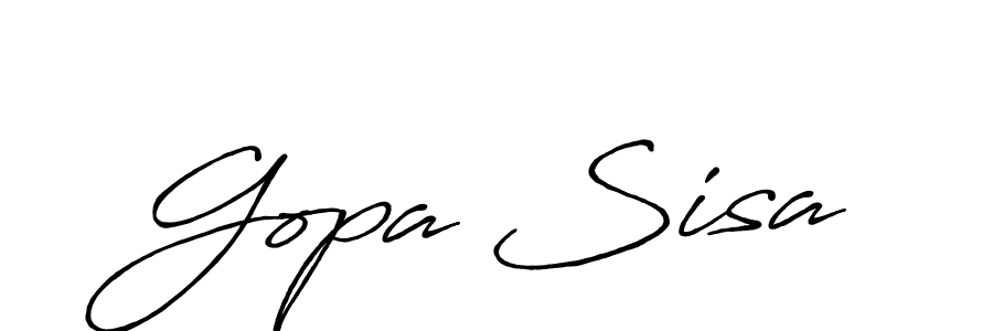 Best and Professional Signature Style for Gopa Sisa. Antro_Vectra_Bolder Best Signature Style Collection. Gopa Sisa signature style 7 images and pictures png