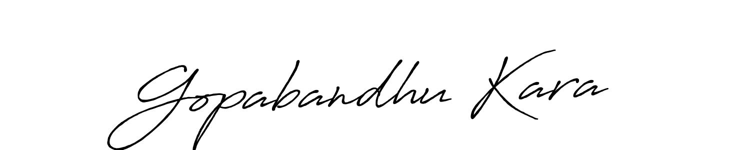 Gopabandhu Kara stylish signature style. Best Handwritten Sign (Antro_Vectra_Bolder) for my name. Handwritten Signature Collection Ideas for my name Gopabandhu Kara. Gopabandhu Kara signature style 7 images and pictures png