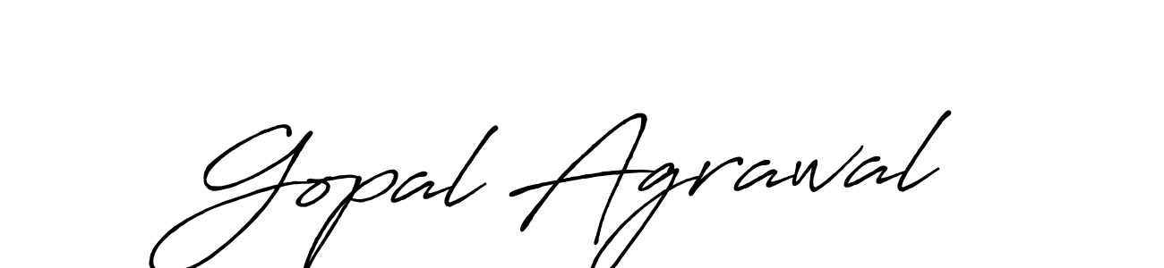 Also we have Gopal Agrawal name is the best signature style. Create professional handwritten signature collection using Antro_Vectra_Bolder autograph style. Gopal Agrawal signature style 7 images and pictures png