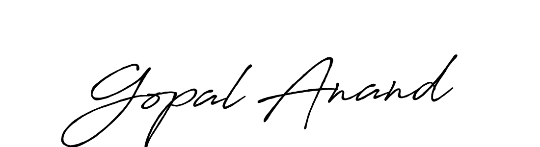 Create a beautiful signature design for name Gopal Anand. With this signature (Antro_Vectra_Bolder) fonts, you can make a handwritten signature for free. Gopal Anand signature style 7 images and pictures png