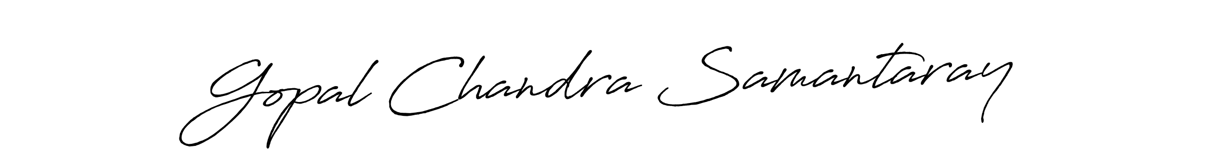 Antro_Vectra_Bolder is a professional signature style that is perfect for those who want to add a touch of class to their signature. It is also a great choice for those who want to make their signature more unique. Get Gopal Chandra Samantaray name to fancy signature for free. Gopal Chandra Samantaray signature style 7 images and pictures png