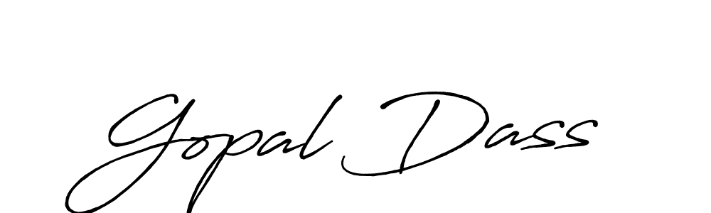 The best way (Antro_Vectra_Bolder) to make a short signature is to pick only two or three words in your name. The name Gopal Dass include a total of six letters. For converting this name. Gopal Dass signature style 7 images and pictures png