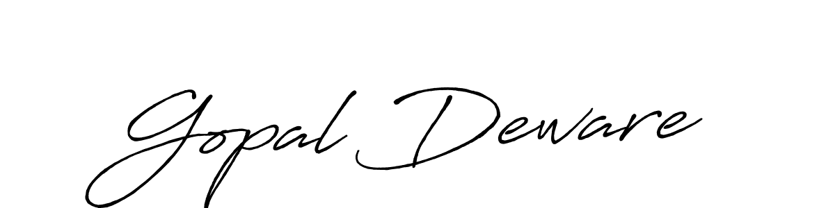 Design your own signature with our free online signature maker. With this signature software, you can create a handwritten (Antro_Vectra_Bolder) signature for name Gopal Deware. Gopal Deware signature style 7 images and pictures png