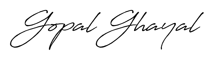 You should practise on your own different ways (Antro_Vectra_Bolder) to write your name (Gopal Ghayal) in signature. Don't let someone else do it for you. Gopal Ghayal signature style 7 images and pictures png
