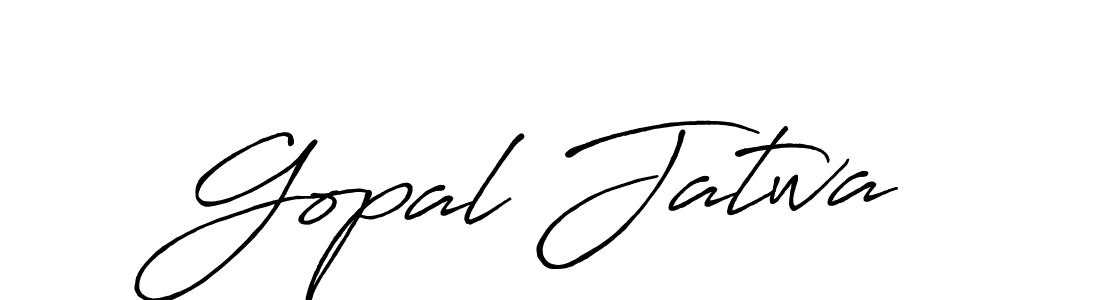 Use a signature maker to create a handwritten signature online. With this signature software, you can design (Antro_Vectra_Bolder) your own signature for name Gopal Jatwa. Gopal Jatwa signature style 7 images and pictures png