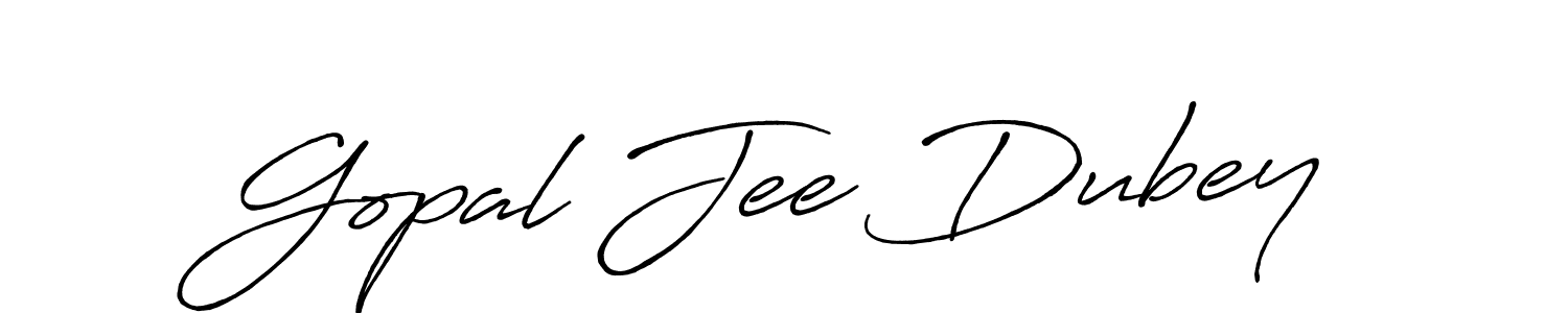 Design your own signature with our free online signature maker. With this signature software, you can create a handwritten (Antro_Vectra_Bolder) signature for name Gopal Jee Dubey. Gopal Jee Dubey signature style 7 images and pictures png