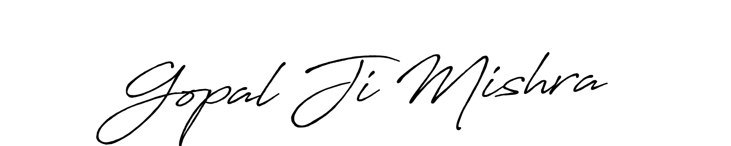 The best way (Antro_Vectra_Bolder) to make a short signature is to pick only two or three words in your name. The name Gopal Ji Mishra include a total of six letters. For converting this name. Gopal Ji Mishra signature style 7 images and pictures png