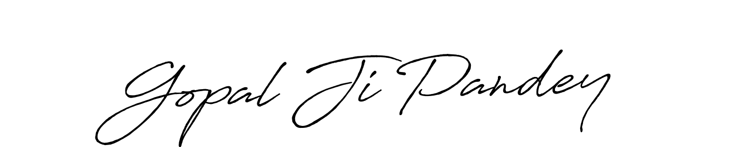 You should practise on your own different ways (Antro_Vectra_Bolder) to write your name (Gopal Ji Pandey) in signature. don't let someone else do it for you. Gopal Ji Pandey signature style 7 images and pictures png