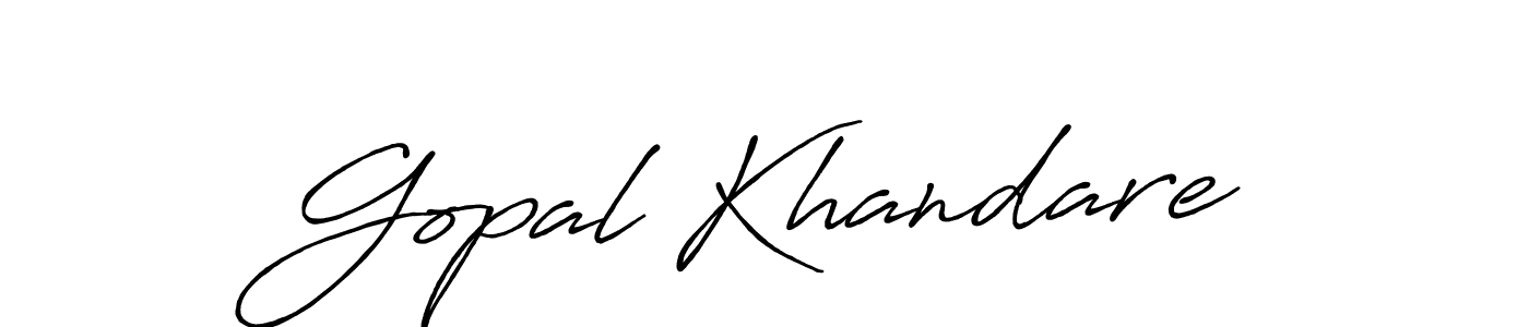 Use a signature maker to create a handwritten signature online. With this signature software, you can design (Antro_Vectra_Bolder) your own signature for name Gopal Khandare. Gopal Khandare signature style 7 images and pictures png