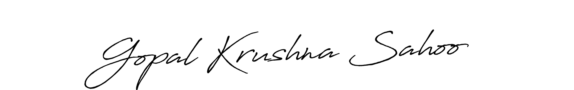 How to make Gopal Krushna Sahoo signature? Antro_Vectra_Bolder is a professional autograph style. Create handwritten signature for Gopal Krushna Sahoo name. Gopal Krushna Sahoo signature style 7 images and pictures png