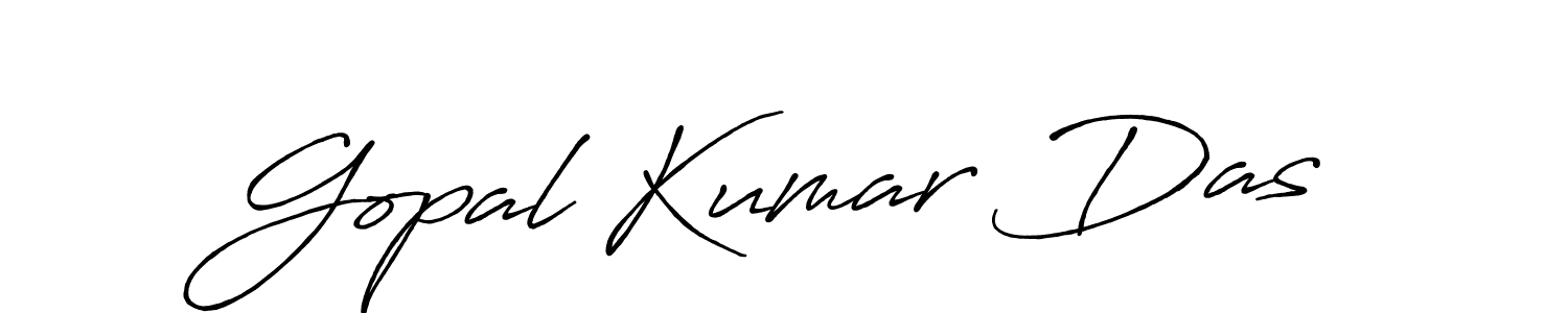 How to make Gopal Kumar Das name signature. Use Antro_Vectra_Bolder style for creating short signs online. This is the latest handwritten sign. Gopal Kumar Das signature style 7 images and pictures png