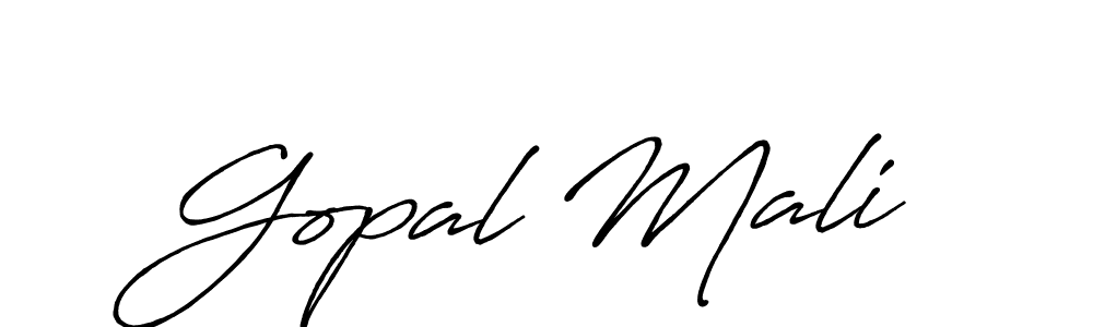 Similarly Antro_Vectra_Bolder is the best handwritten signature design. Signature creator online .You can use it as an online autograph creator for name Gopal Mali. Gopal Mali signature style 7 images and pictures png