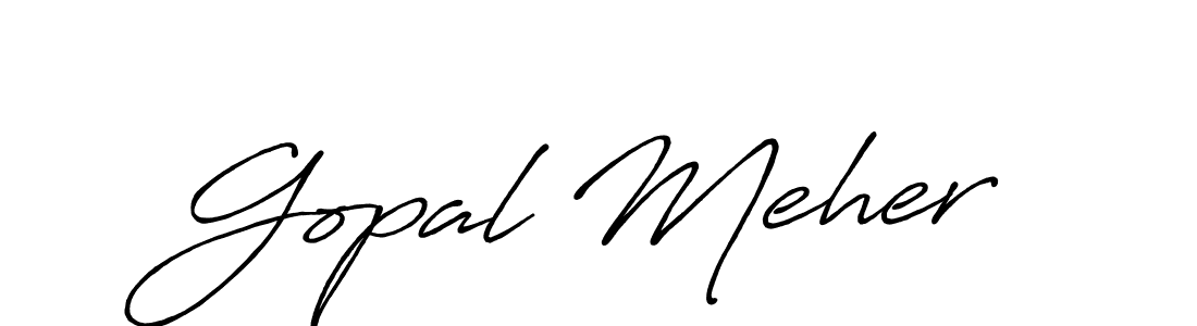 How to make Gopal Meher signature? Antro_Vectra_Bolder is a professional autograph style. Create handwritten signature for Gopal Meher name. Gopal Meher signature style 7 images and pictures png