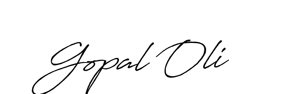 Also You can easily find your signature by using the search form. We will create Gopal Oli name handwritten signature images for you free of cost using Antro_Vectra_Bolder sign style. Gopal Oli signature style 7 images and pictures png