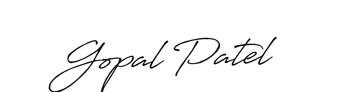 How to make Gopal Patel signature? Antro_Vectra_Bolder is a professional autograph style. Create handwritten signature for Gopal Patel name. Gopal Patel signature style 7 images and pictures png