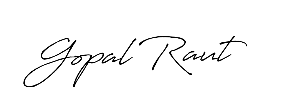 Also we have Gopal Raut name is the best signature style. Create professional handwritten signature collection using Antro_Vectra_Bolder autograph style. Gopal Raut signature style 7 images and pictures png
