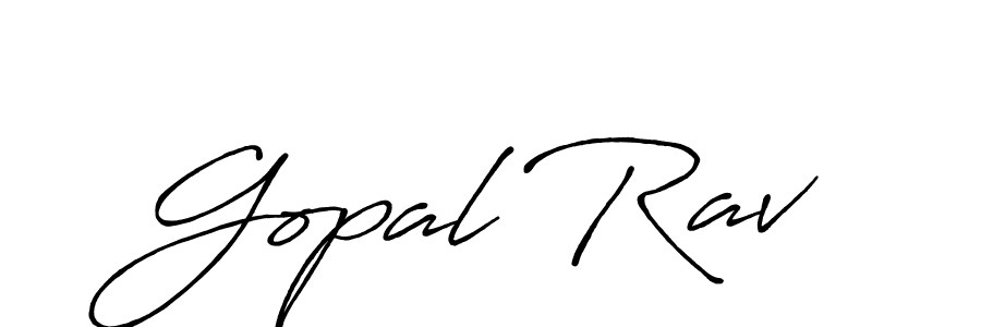 Also You can easily find your signature by using the search form. We will create Gopal Rav name handwritten signature images for you free of cost using Antro_Vectra_Bolder sign style. Gopal Rav signature style 7 images and pictures png