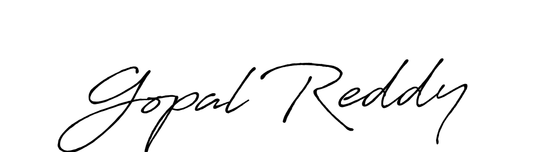 Gopal Reddy stylish signature style. Best Handwritten Sign (Antro_Vectra_Bolder) for my name. Handwritten Signature Collection Ideas for my name Gopal Reddy. Gopal Reddy signature style 7 images and pictures png