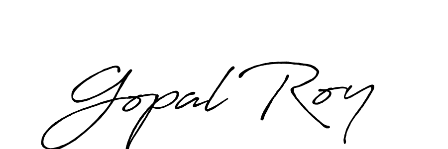 Use a signature maker to create a handwritten signature online. With this signature software, you can design (Antro_Vectra_Bolder) your own signature for name Gopal Roy. Gopal Roy signature style 7 images and pictures png