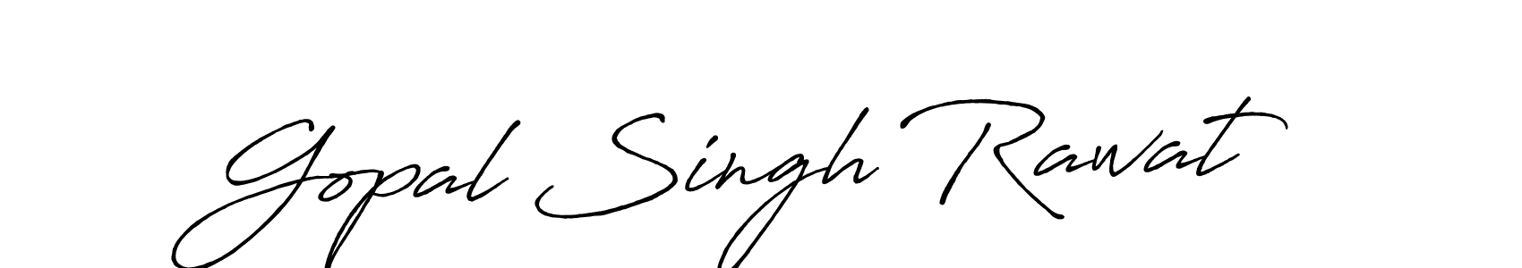 How to make Gopal Singh Rawat name signature. Use Antro_Vectra_Bolder style for creating short signs online. This is the latest handwritten sign. Gopal Singh Rawat signature style 7 images and pictures png