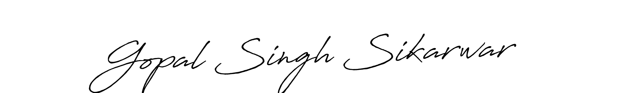Gopal Singh Sikarwar stylish signature style. Best Handwritten Sign (Antro_Vectra_Bolder) for my name. Handwritten Signature Collection Ideas for my name Gopal Singh Sikarwar. Gopal Singh Sikarwar signature style 7 images and pictures png