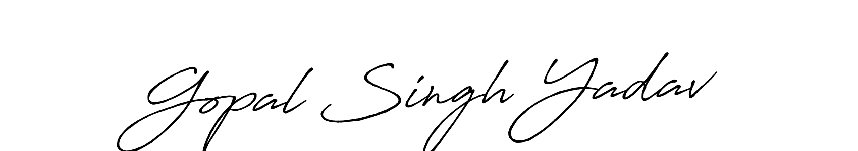 How to make Gopal Singh Yadav signature? Antro_Vectra_Bolder is a professional autograph style. Create handwritten signature for Gopal Singh Yadav name. Gopal Singh Yadav signature style 7 images and pictures png