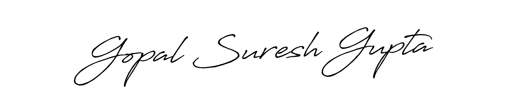 Design your own signature with our free online signature maker. With this signature software, you can create a handwritten (Antro_Vectra_Bolder) signature for name Gopal Suresh Gupta. Gopal Suresh Gupta signature style 7 images and pictures png