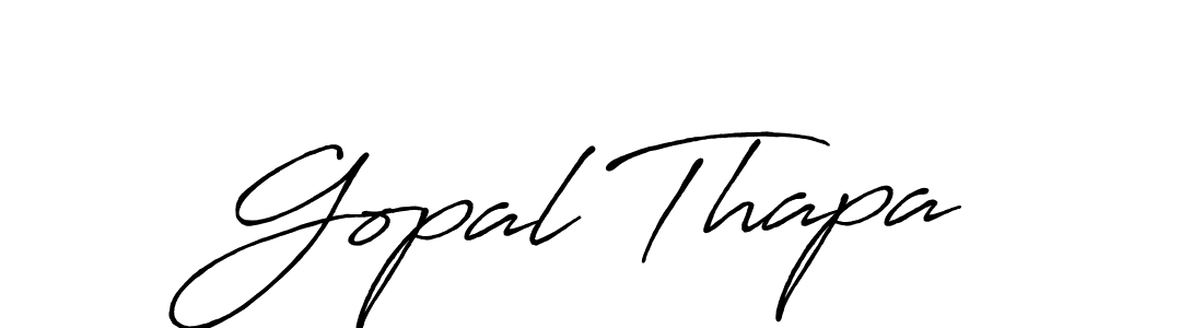 Also we have Gopal Thapa name is the best signature style. Create professional handwritten signature collection using Antro_Vectra_Bolder autograph style. Gopal Thapa signature style 7 images and pictures png