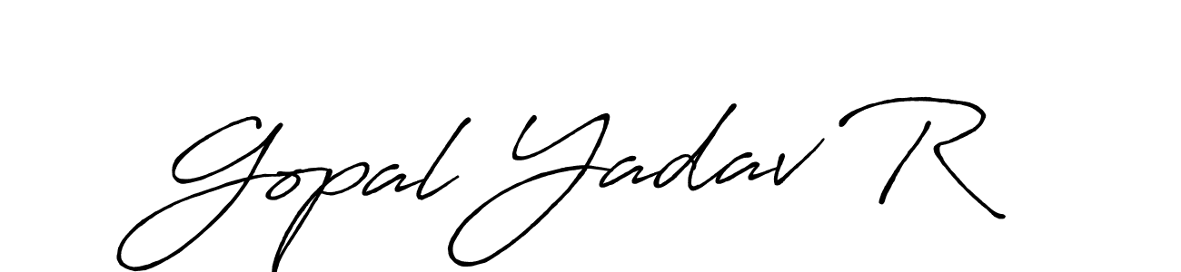 It looks lik you need a new signature style for name Gopal Yadav R. Design unique handwritten (Antro_Vectra_Bolder) signature with our free signature maker in just a few clicks. Gopal Yadav R signature style 7 images and pictures png