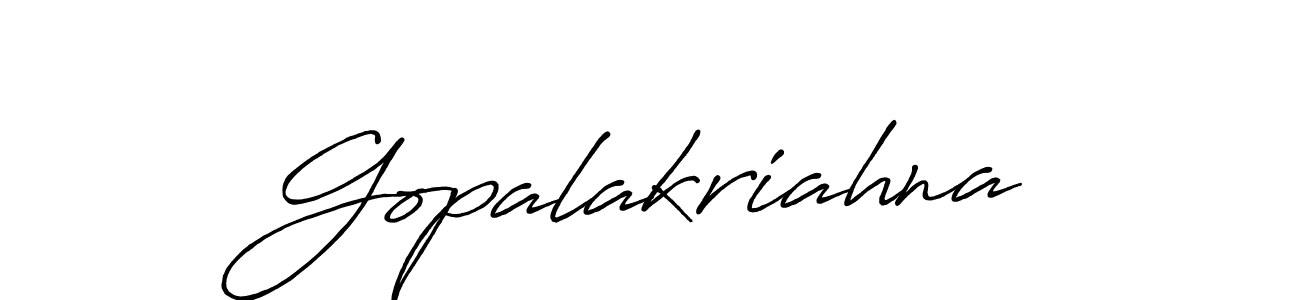 It looks lik you need a new signature style for name Gopalakriahna. Design unique handwritten (Antro_Vectra_Bolder) signature with our free signature maker in just a few clicks. Gopalakriahna signature style 7 images and pictures png