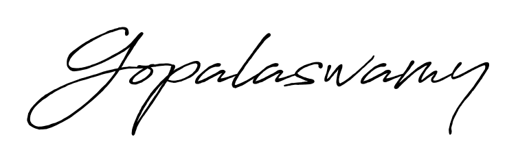Turn your name Gopalaswamy into a signature brand with Antro_Vectra_Bolder styling. Download in standard PNG or transparent format anytime. Gopalaswamy signature style 7 images and pictures png