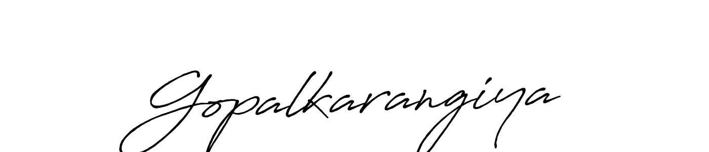 How to make Gopalkarangiya signature? Antro_Vectra_Bolder is a professional autograph style. Create handwritten signature for Gopalkarangiya name. Gopalkarangiya signature style 7 images and pictures png