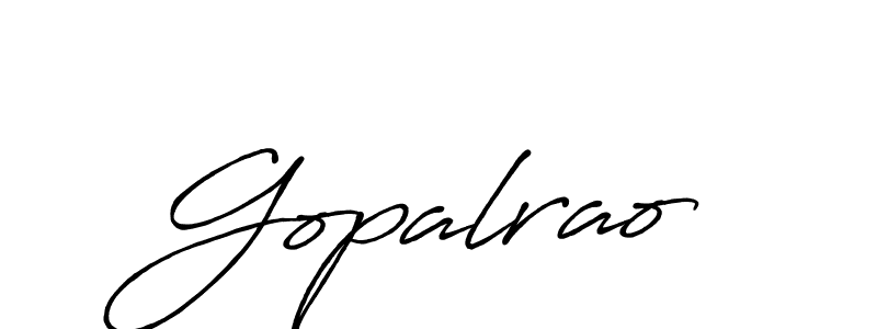 How to make Gopalrao name signature. Use Antro_Vectra_Bolder style for creating short signs online. This is the latest handwritten sign. Gopalrao signature style 7 images and pictures png