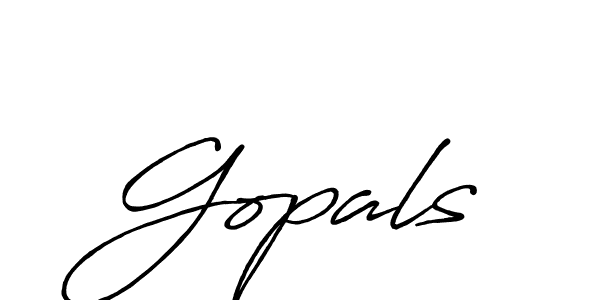 You should practise on your own different ways (Antro_Vectra_Bolder) to write your name (Gopals) in signature. don't let someone else do it for you. Gopals signature style 7 images and pictures png