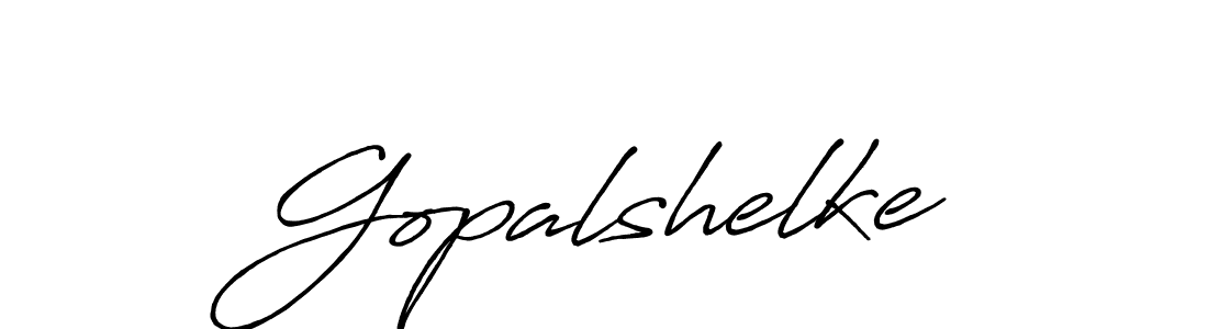 Create a beautiful signature design for name Gopalshelke. With this signature (Antro_Vectra_Bolder) fonts, you can make a handwritten signature for free. Gopalshelke signature style 7 images and pictures png