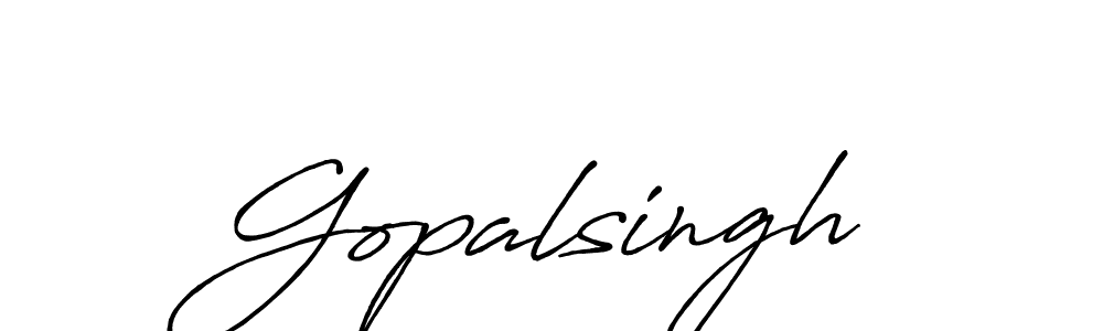 Design your own signature with our free online signature maker. With this signature software, you can create a handwritten (Antro_Vectra_Bolder) signature for name Gopalsingh. Gopalsingh signature style 7 images and pictures png
