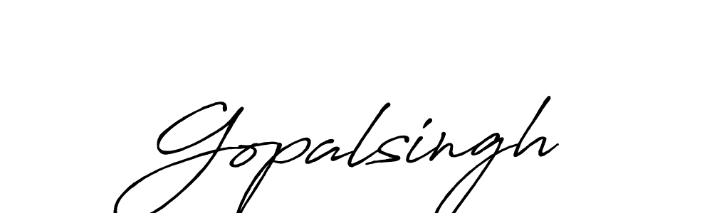 Design your own signature with our free online signature maker. With this signature software, you can create a handwritten (Antro_Vectra_Bolder) signature for name Gopalsingh. Gopalsingh signature style 7 images and pictures png