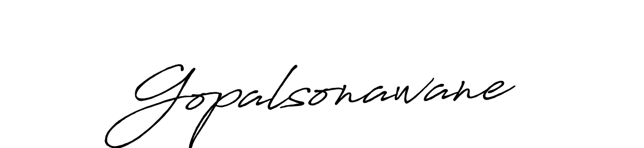 Also we have Gopalsonawane name is the best signature style. Create professional handwritten signature collection using Antro_Vectra_Bolder autograph style. Gopalsonawane signature style 7 images and pictures png