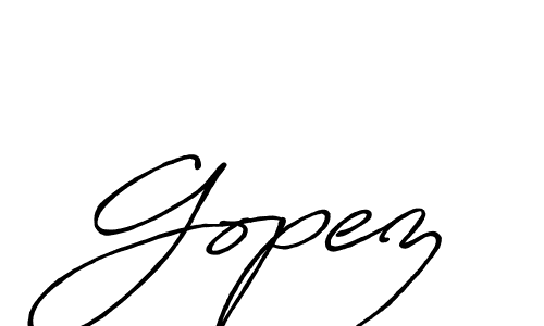 Similarly Antro_Vectra_Bolder is the best handwritten signature design. Signature creator online .You can use it as an online autograph creator for name Gopez. Gopez signature style 7 images and pictures png