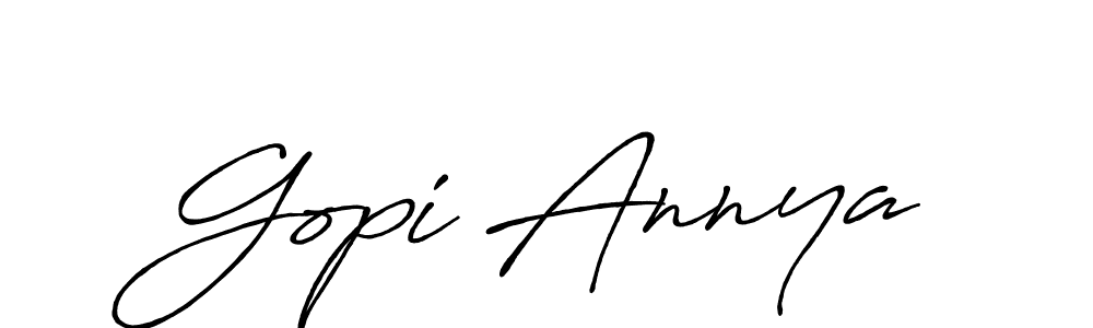 Similarly Antro_Vectra_Bolder is the best handwritten signature design. Signature creator online .You can use it as an online autograph creator for name Gopi Annya. Gopi Annya signature style 7 images and pictures png