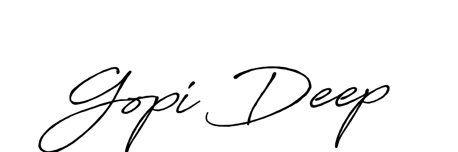 Once you've used our free online signature maker to create your best signature Antro_Vectra_Bolder style, it's time to enjoy all of the benefits that Gopi Deep name signing documents. Gopi Deep signature style 7 images and pictures png
